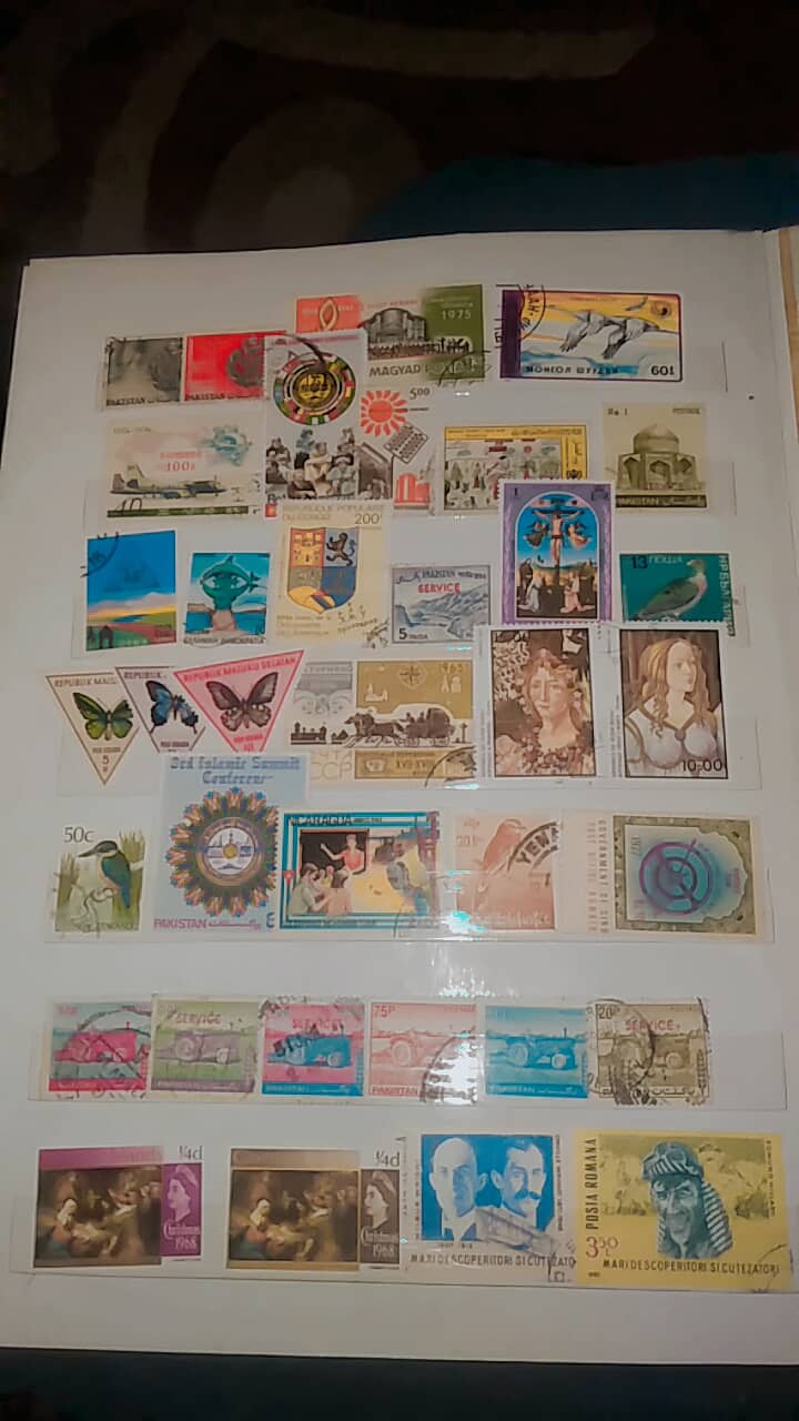 Call for price collection of stamps mix 1 album full 4