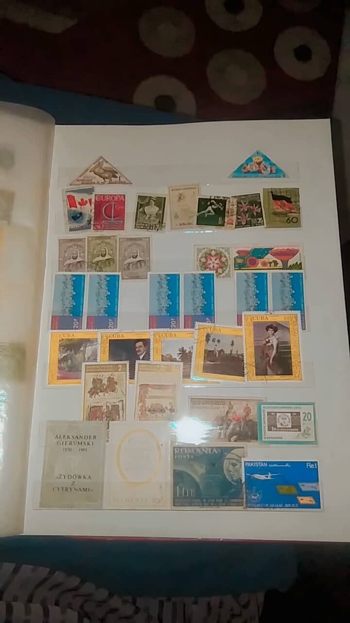 Call for price collection of stamps mix 1 album full 7