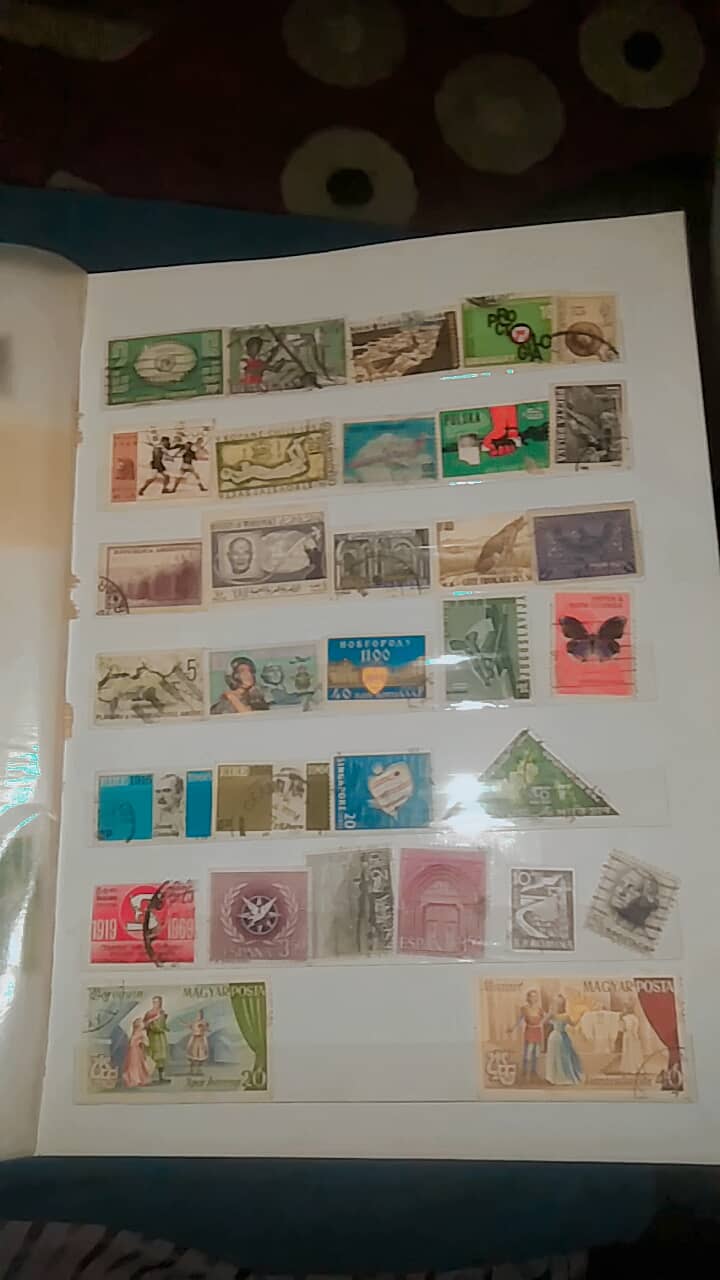 Call for price collection of stamps mix 1 album full 8