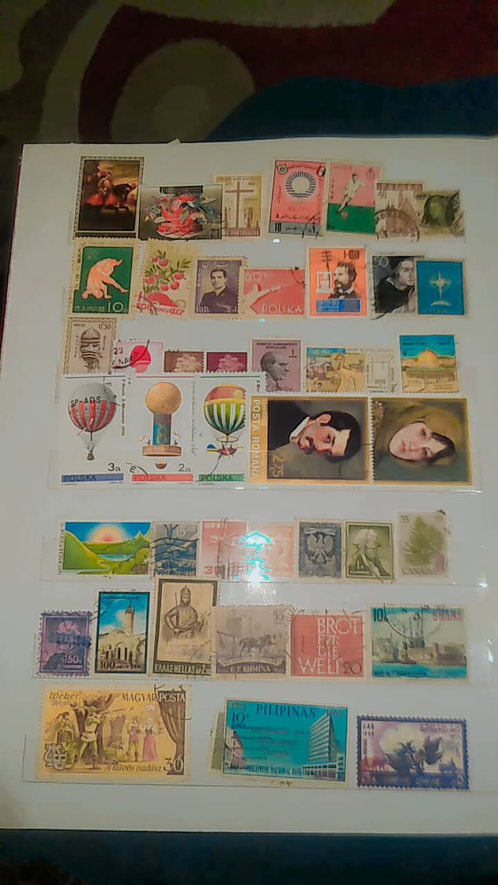 Call for price collection of stamps mix 1 album full 9