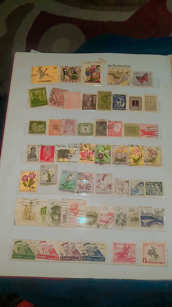 Call for price collection of stamps mix 1 album full 10