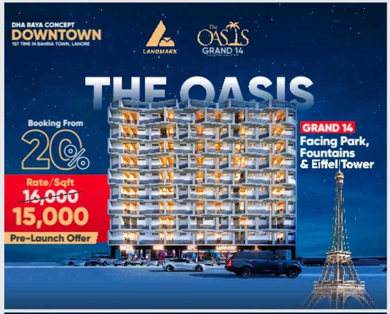 One Bed Luxury Apartment for Sale On Easy Installments Plan at Most Premium Location of Bahria Town Lahore 1