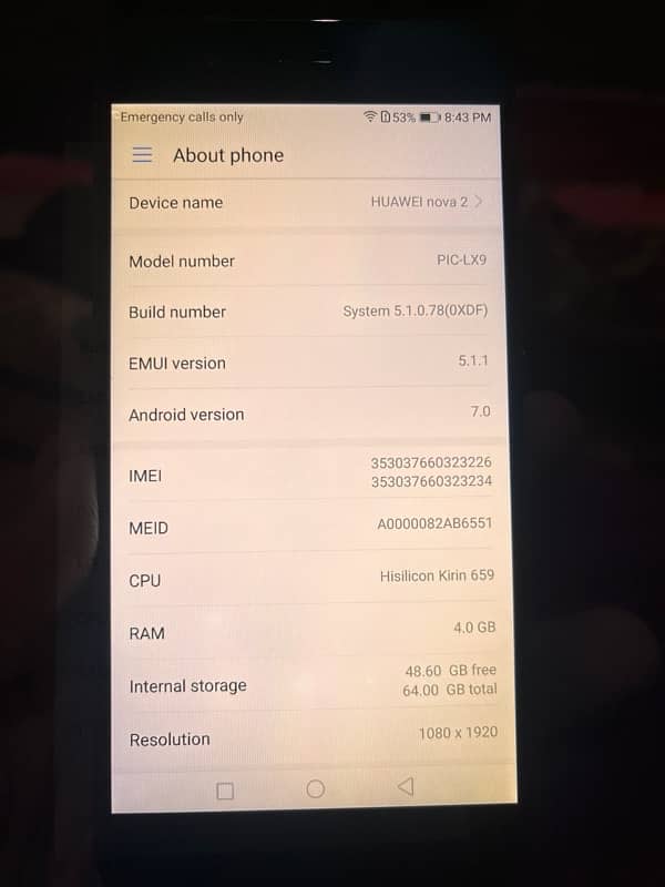 Huawei nova 2 4/64 2