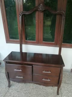 Bed side table with dressing table