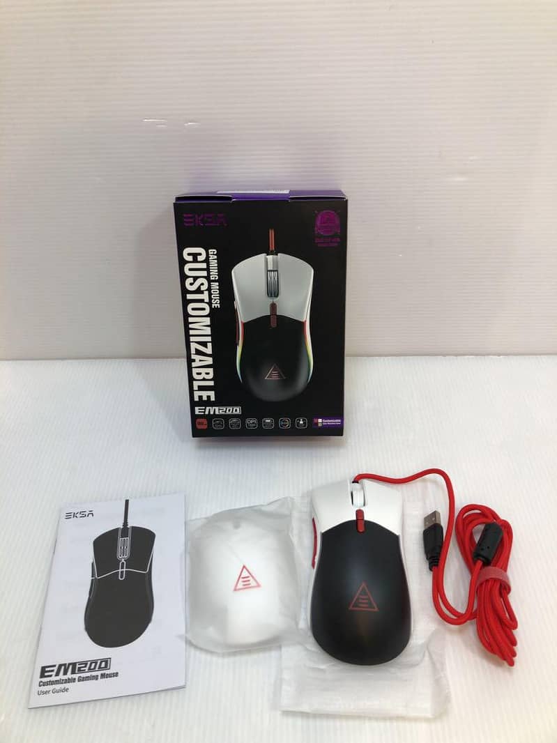 Eksa em200 customizable mouse with tunable weight system. 8