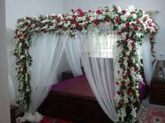 we decore whole wedding events with fresh and artificial flowers