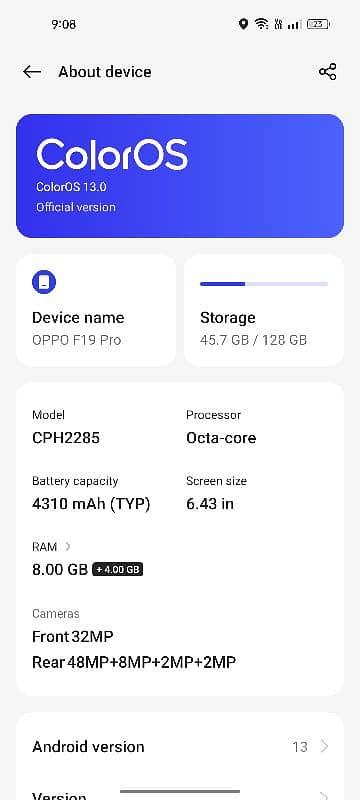 oppo f19 pro sale urgent with box only 3