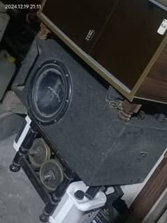 pioneer woofer with box