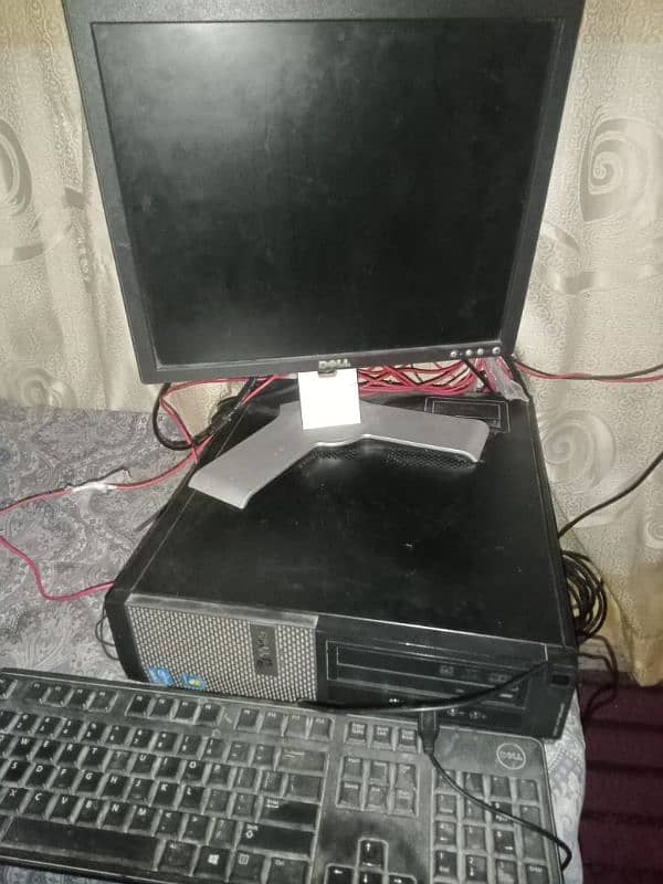 Dell LCD, CPU & keyboard used 1