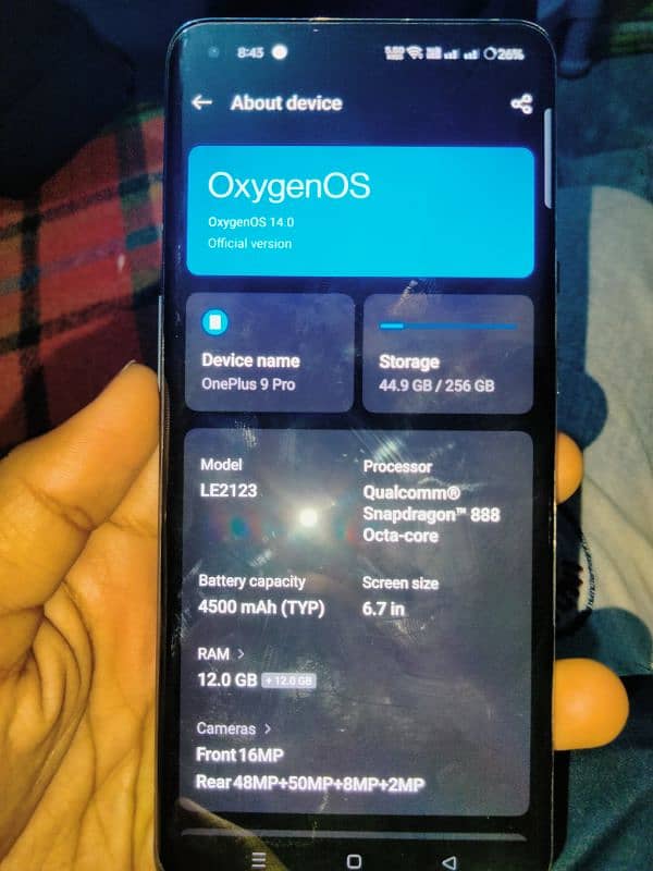 oneplus 9pro12/256 pta approved dual sim pta approved 10/10 condition 2