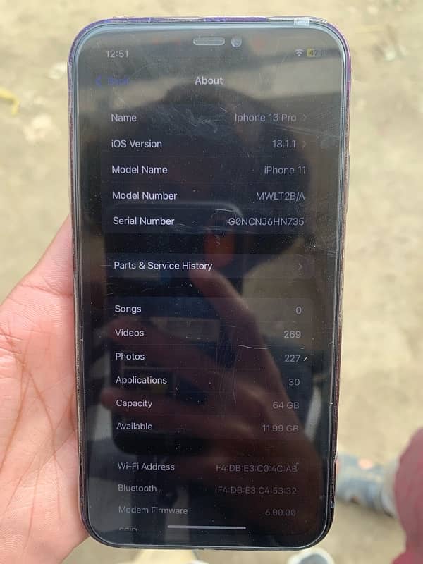 iPhone 11 convert 13pro 64gb 7