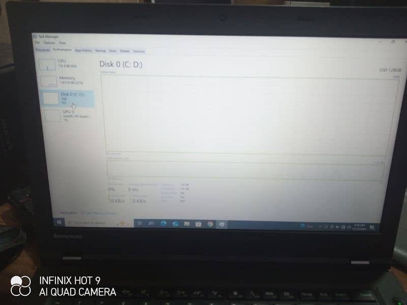 DELL I3 2ND 4GB RAM 128SSD FOR SALE. BATTERY TIMING 30 SEY 35 MINT 8