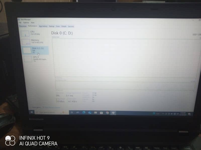 DELL I3 2ND 4GB RAM 128SSD FOR SALE. BATTERY TIMING 30 SEY 35 MINT 9