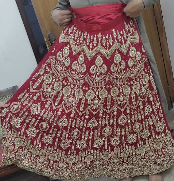 Red Bridal Lahanga dress for sale - worn once 0