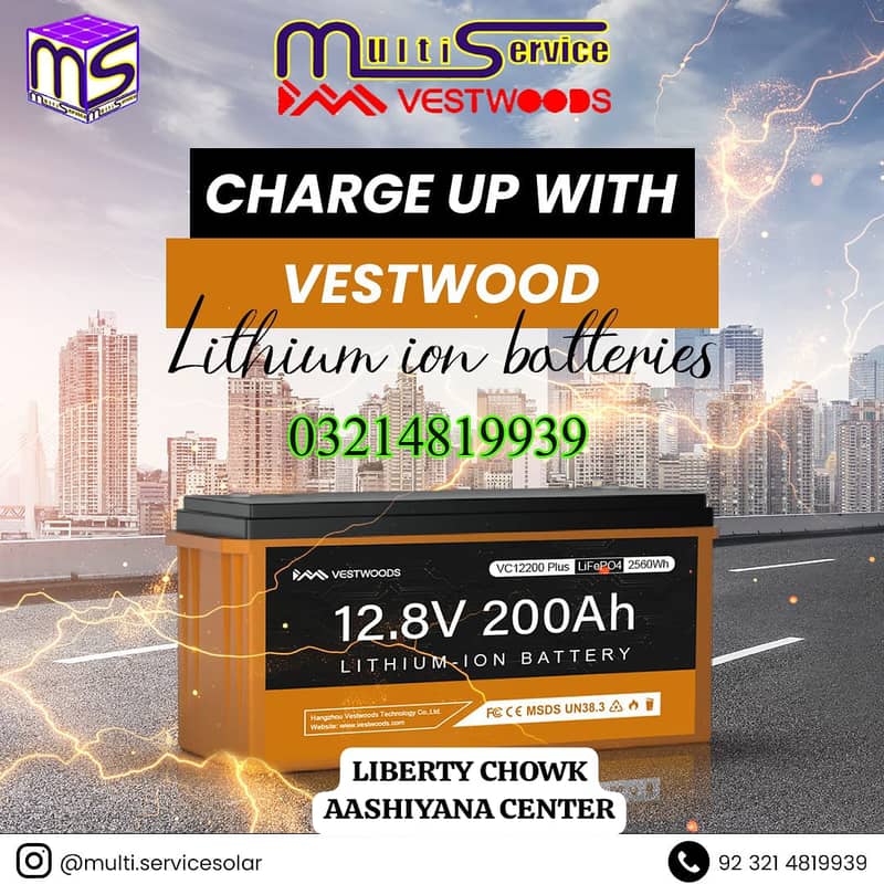 VESTWOODS Lithium Battery 10