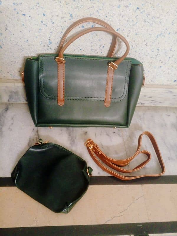 Brand new Bottle Green Hand bag 1