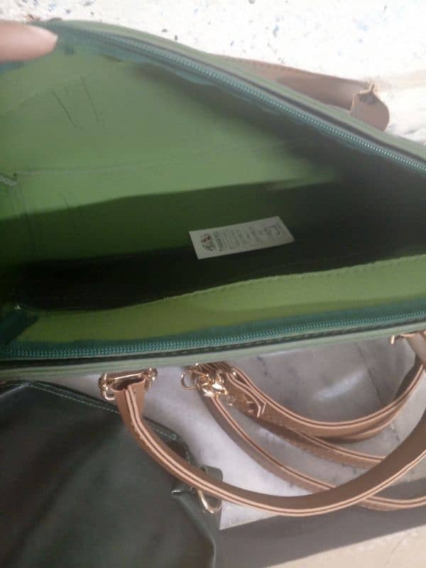 Brand new Bottle Green Hand bag 3