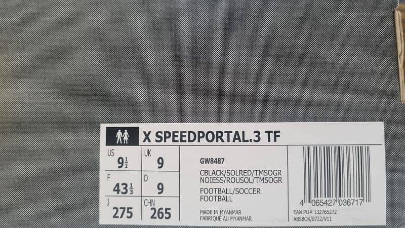 Adidas X Speedportal. 3 TF (Used) 0