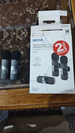 Two new boya mics with 2 year warranty