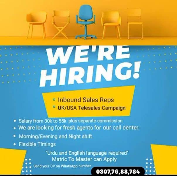 Call Center jobs available for both male and female 0