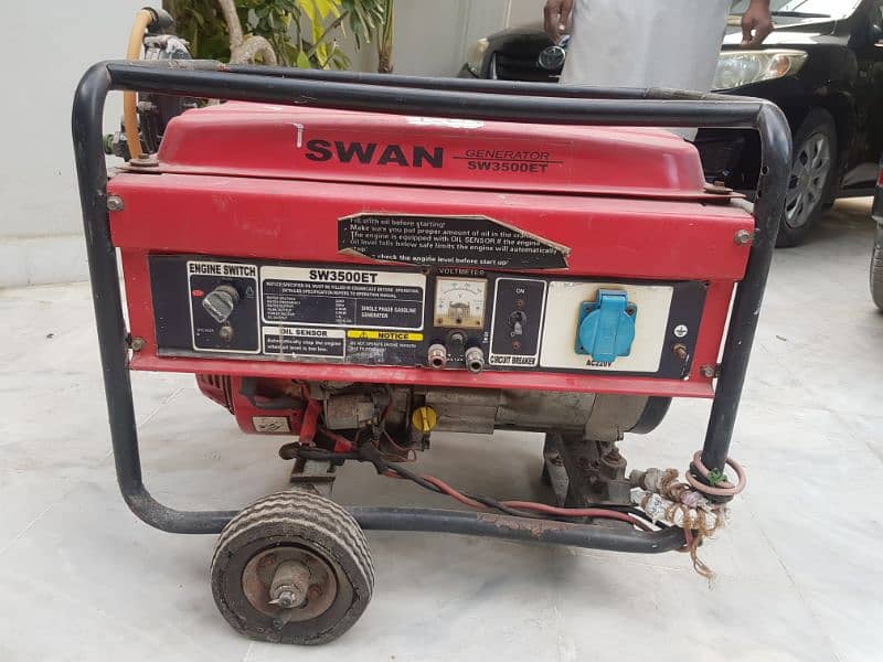 Portable generator, used  working condition,  petrol & Gas, 2.5 KVA, 0