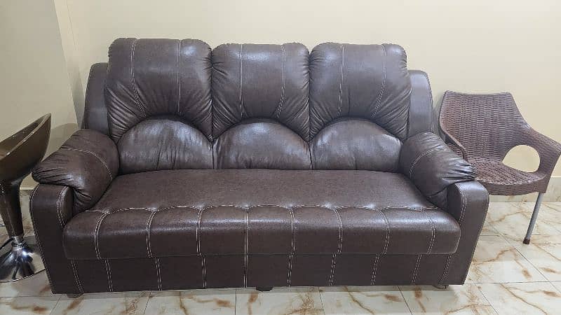 Sofa Set Leather Cover 3