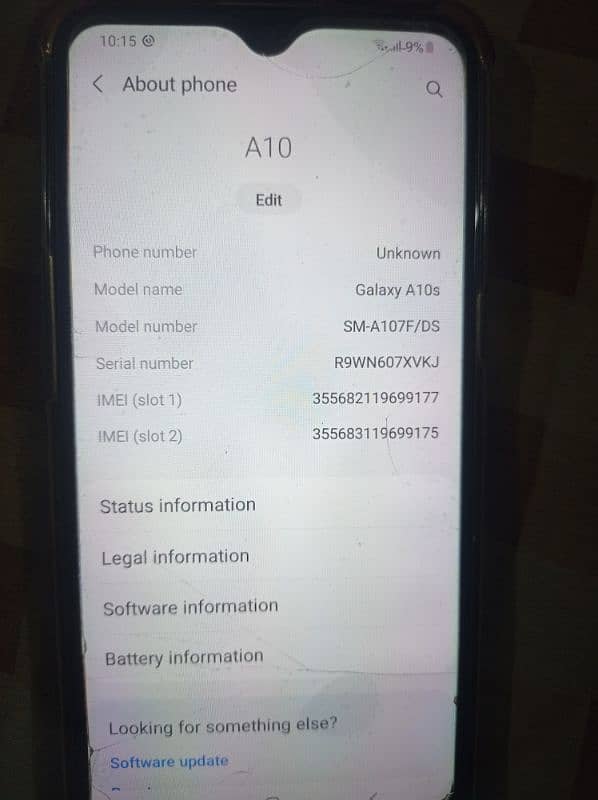 Samsung A10 0