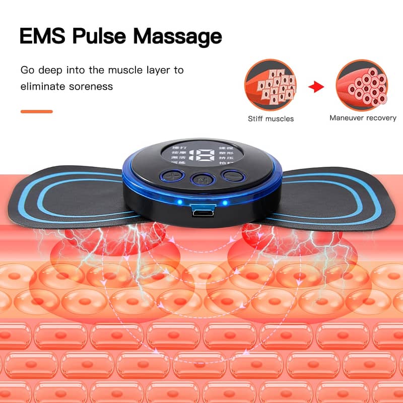 Rechargeable EMS Mini Body Neck Massager 3