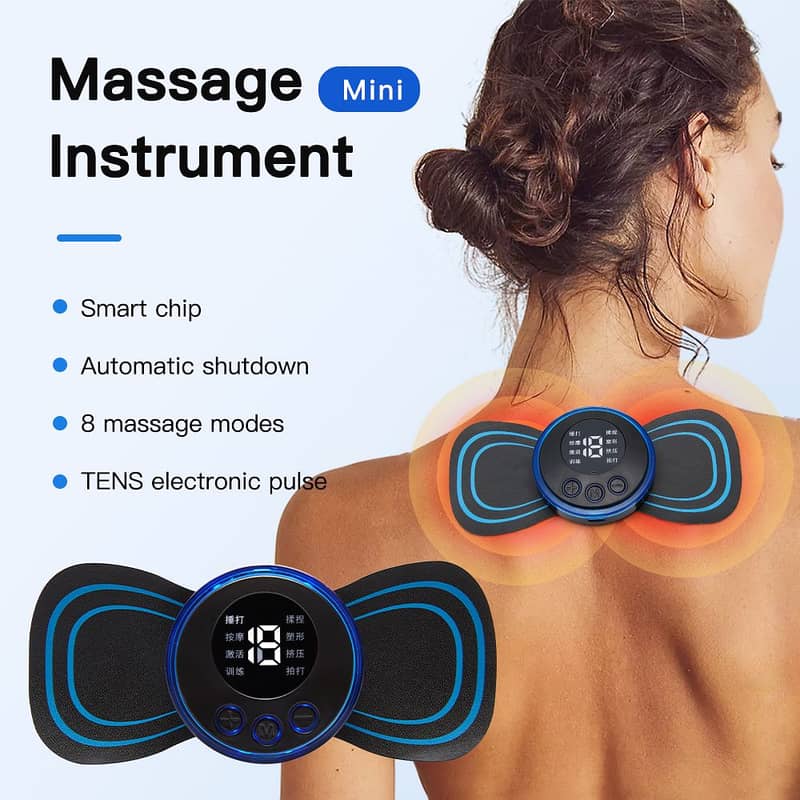 Rechargeable EMS Mini Body Neck Massager 5