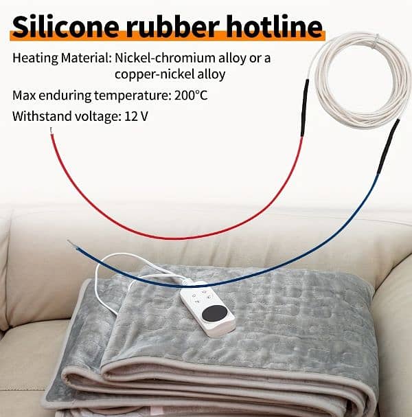 12v / 24'v Silicone Rubber Low-; voltage Heating Wire for diy projects 2