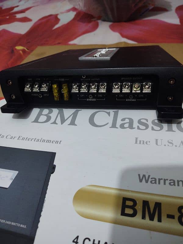 Original BM classic Old is Gold Series 4 channel heavy amplifier 8