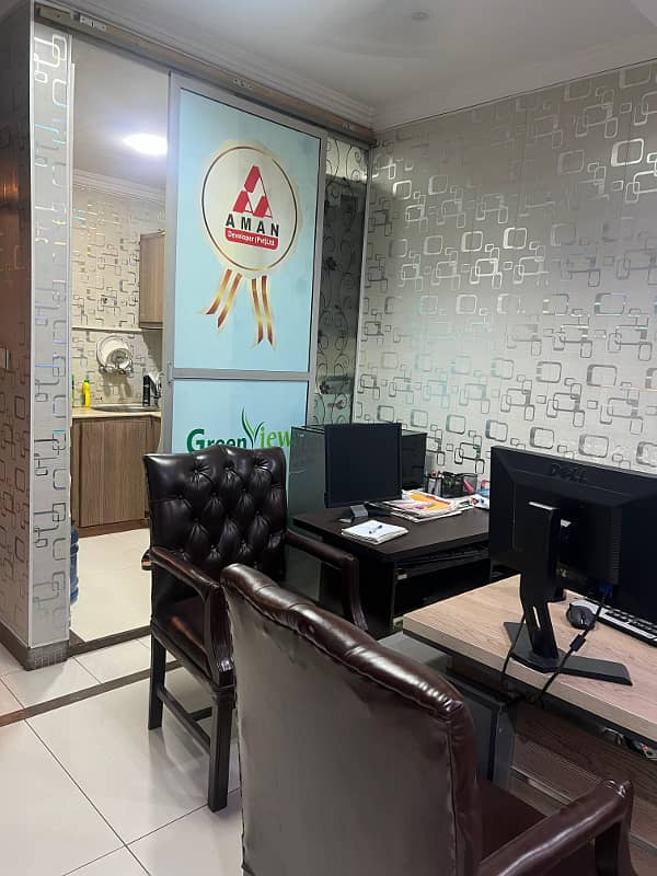 F/10 markaz 1st floor corner 1000sq fully furnished office available for rent real piks 6