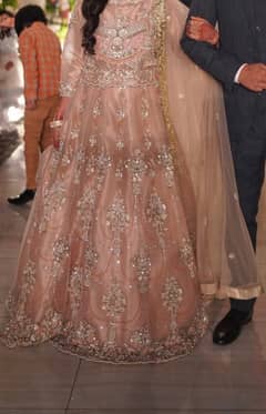 bridal lehenga with shoulder dupatta