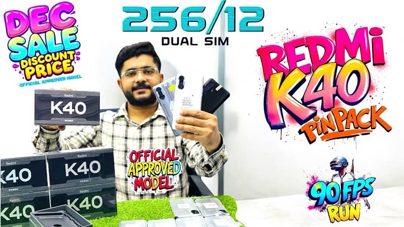 Redmi K40 256/12+3 5G DUALSIM GAMING EDITION 100% ORIGINAL PUBG 90 FPS 2