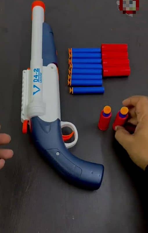 Double Barreled 2 in 1 blast Nerf Toy Gun For kid 1