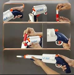 Double Barreled 2 in 1 blast Nerf Toy Gun For kid