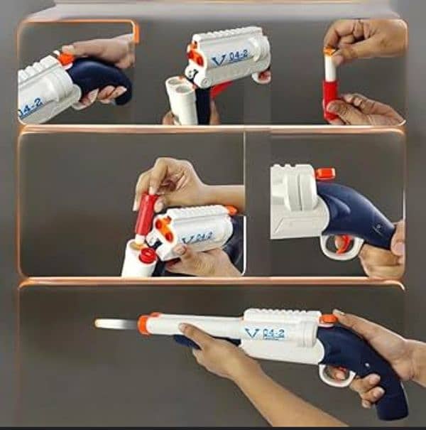 Double Barreled 2 in 1 blast Nerf Toy Gun For kid 6