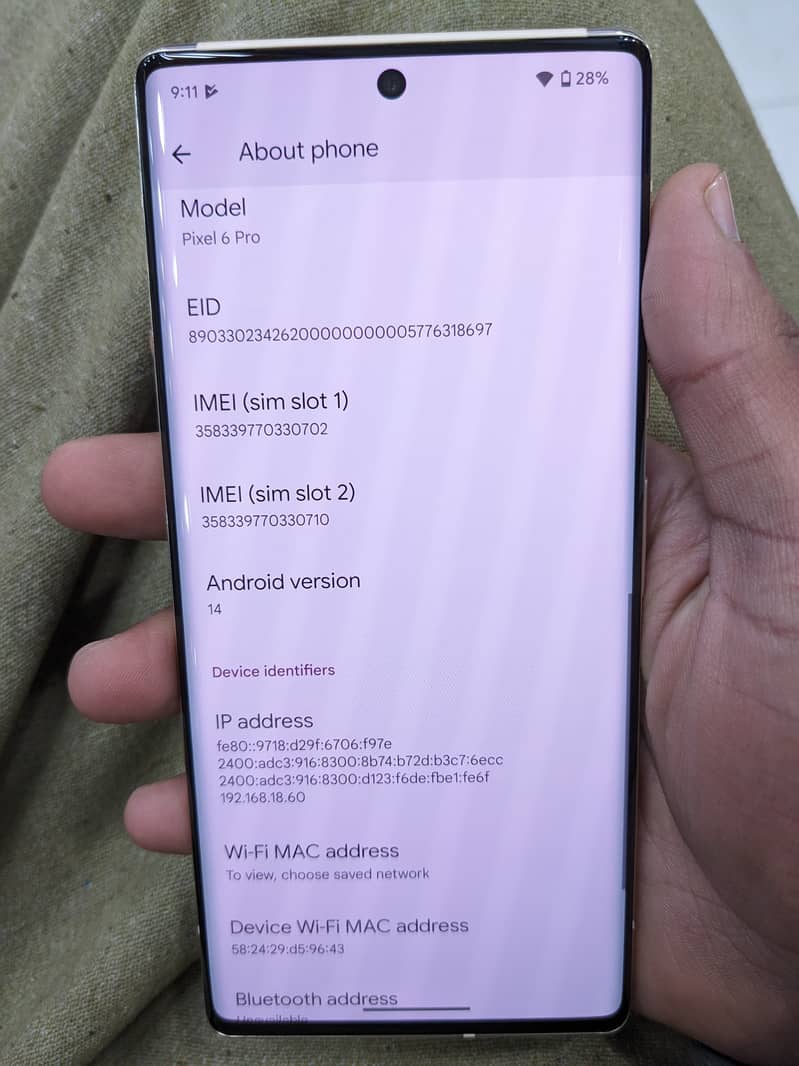 Google Pixel 6 pro sim working 2