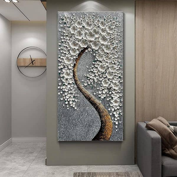 3d Heavy Textured Tree Painting | Handmade Painting Abstract Painting 3