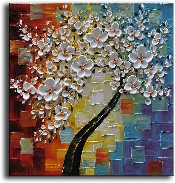 3d Heavy Textured Tree Painting | Handmade Painting Abstract Painting 15