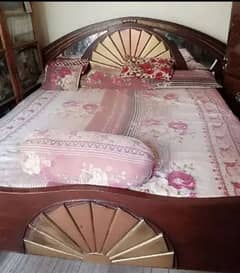 king bed with side table with out mattress