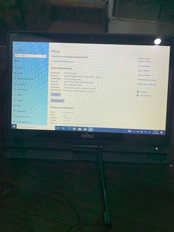 Fujitsu Corei5 8 Generation Touch Scrren 360 0