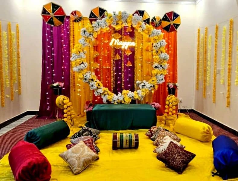 Mehendi Mayon Dholki Bridal Baby Shower Birthday Party Home Decoration 2