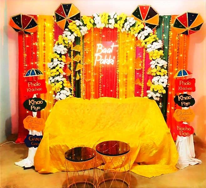 Mehendi Mayon Dholki Bridal Baby Shower Birthday Party Home Decoration 9