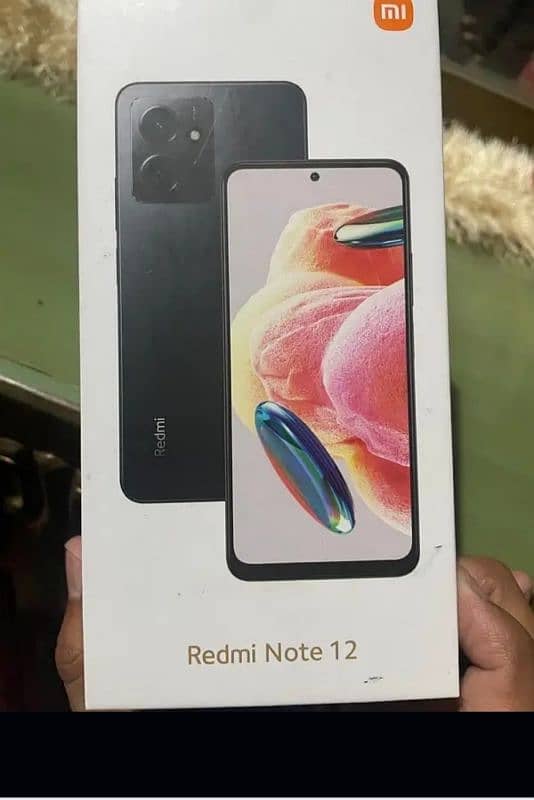 Redmi note 12 just box open only zero phone 4