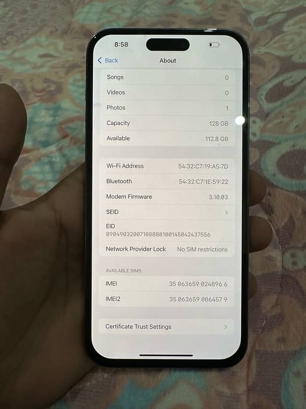 iphone 14 pro max 128gb factory unlock display message 10