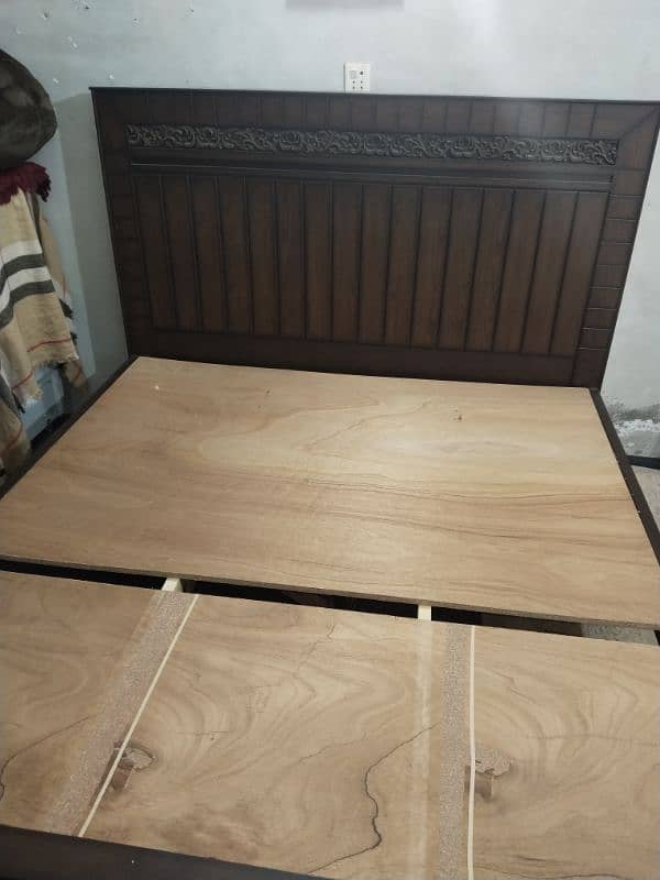 wooden bed 3months used in good condition 2