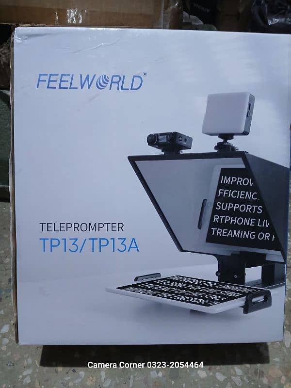 Teleprompter 7 inch 8 inch and 10 inch FeelWorld and Lens Go 6