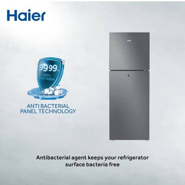 Haier Model HRF276-EBS 8,9 Saal warranty available hai Haier brand ki. 2