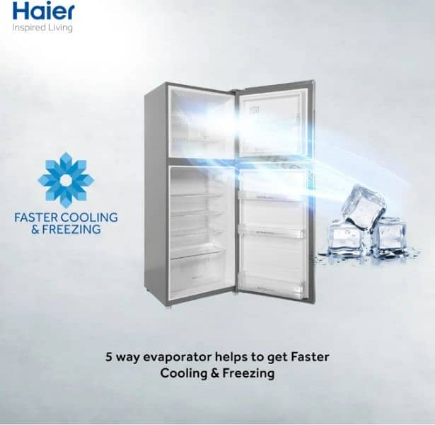 Haier Model HRF276-EBS 8,9 Saal warranty available hai Haier brand ki. 3